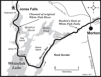 Map of White Fish River