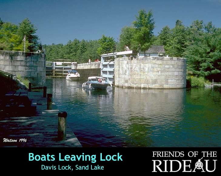 Boats leaving lock